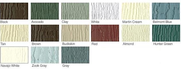 Duratemp Siding Colors